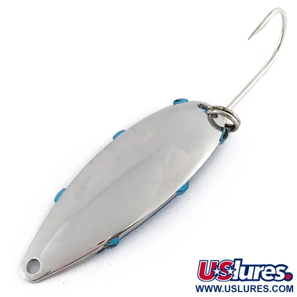 Johnson’s Rattlin’ Coho Sprite, Chrome et Bleu, 19g, Cuillère ondulante #23365