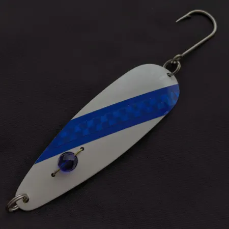 Red Eye Lures Red Eye Evil Eye, 9g, blanc/bleu, cuillère ondulante #23367