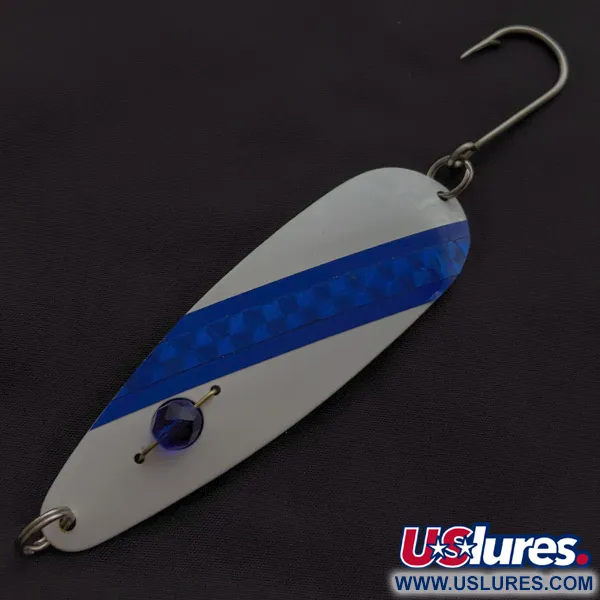 Red Eye Lures Red Eye Evil Eye, 9g, blanc/bleu, cuillère ondulante #23367
