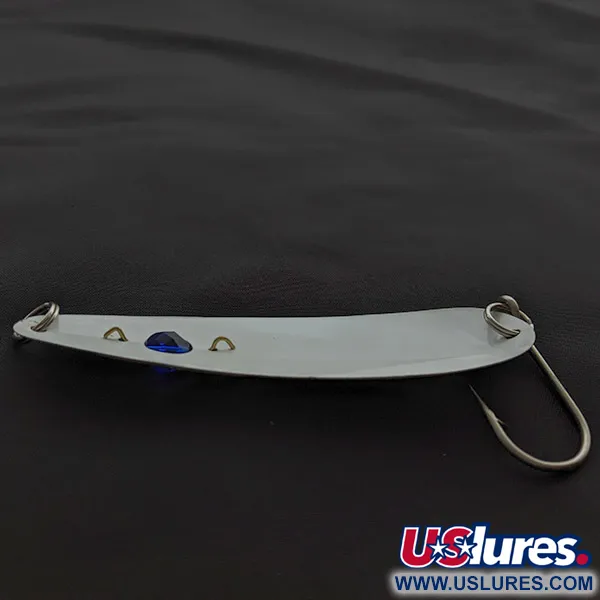 Red Eye Lures Red Eye Evil Eye, 9g, blanc/bleu, cuillère ondulante #23367