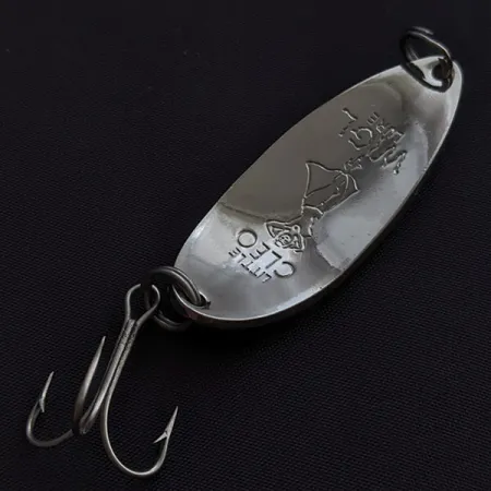 Seneca Little Cleo (Hula Girl), 18g nickel/vert, cuillère ondulante #23402