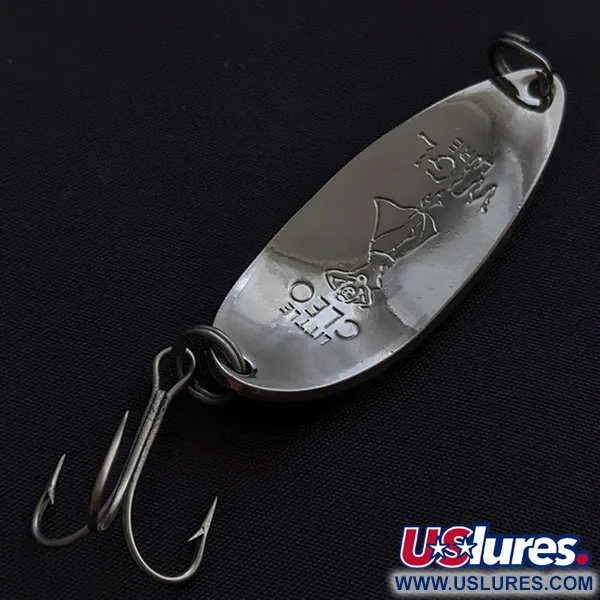 Seneca Little Cleo (Hula Girl), 18g nickel/vert, cuillère ondulante #23402