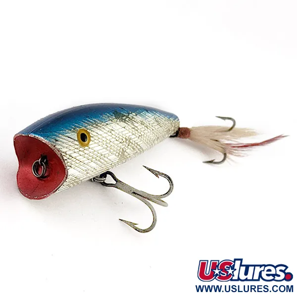Herter's popper, 21g, argent/bleu, leurre de surface #23426