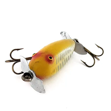 Creek Chub Injured Minnow, Jaune, 6g, Leurre de surface #23433