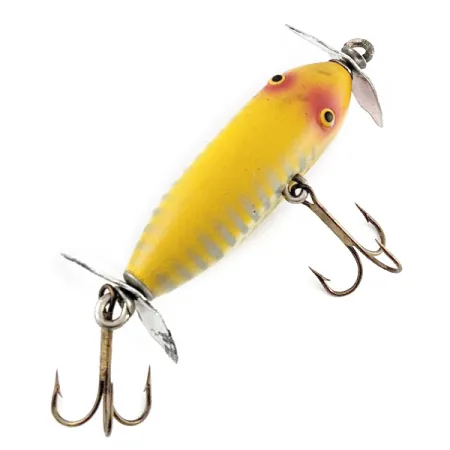 Creek Chub Injured Minnow, Jaune, 6g, Leurre de surface #23433