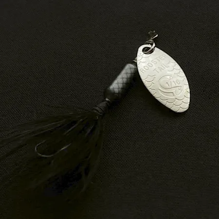 Yakima Bait Worden's Original Rooster Tail, 2,6g Argent/Noir, Cuillère tournante #23452