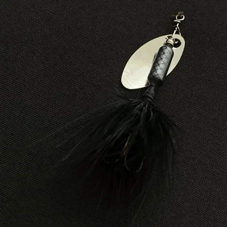 Yakima Bait Worden's Original Rooster Tail, 2,6g Argent/Noir, Cuillère tournante #23452