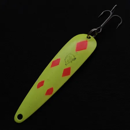 Dardevle Flutter Chuck #3100, Five of Diamonds, 9.5g, Cuillère #23470