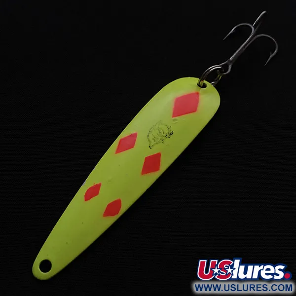 Dardevle Flutter Chuck #3100, Five of Diamonds, 9.5g, Cuillère #23470