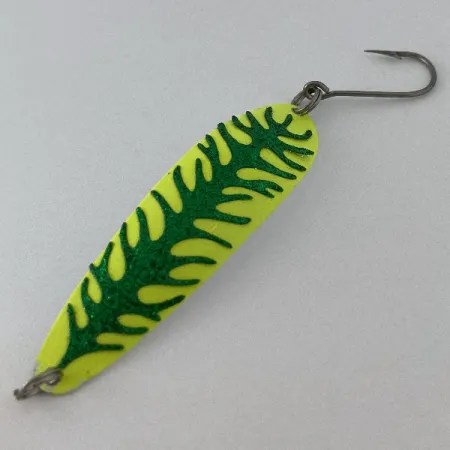 The Producers Hookster Totem #4, Jaune et Vert, 8g, Cuillère ondulante #23480