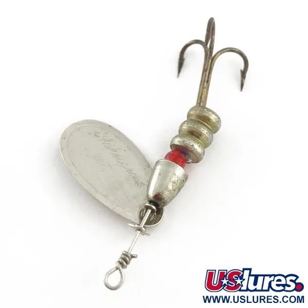 Shakespeare Jet, Argent et Vert, 4g, Cuillère tournante #23505