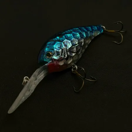 Renosky Deep Dive Honeycomb Rattl shad, 12g, argent/bleu, poisson-nageur #23542