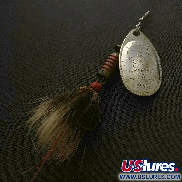 Mepps Aglia 3, Argenté, 1/4oz, Queue d'écureuil, Cuillère tournante #23570