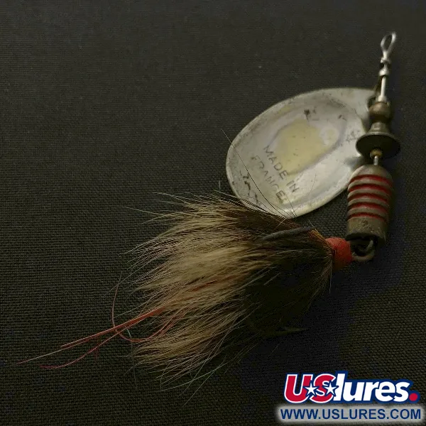 Mepps Aglia 3, Argenté, 1/4oz, Queue d'écureuil, Cuillère tournante #23570