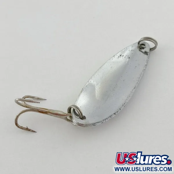 Glen L Evans Shag Spoon, 7g, Nickel/Vert, Cuillère ondulante #23578