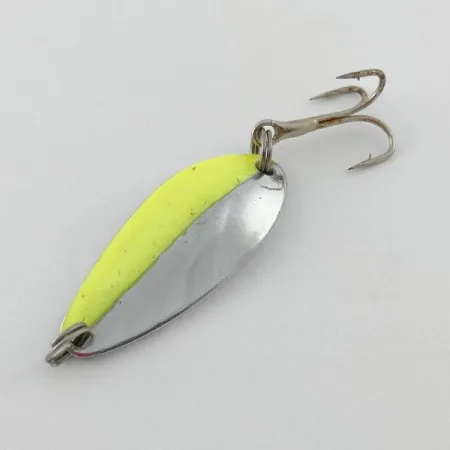 Glen L Evans Shag Spoon, 7g, Nickel/Vert, Cuillère ondulante #23578