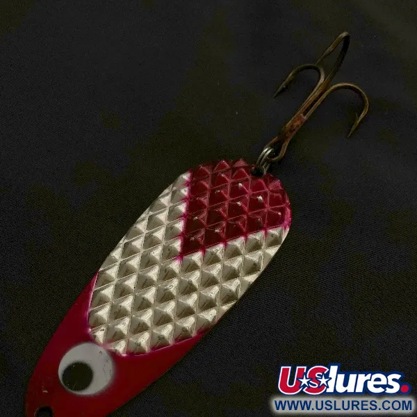 Lindy / Little Joe Lindy Gator, 2 oz rouge/blanc/nickel, cuillère ondulante #23586