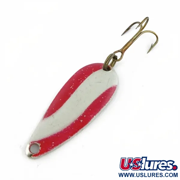 Kmart Spoon, 6g, Nickel/Rouge, Cuillère ondulante #23660