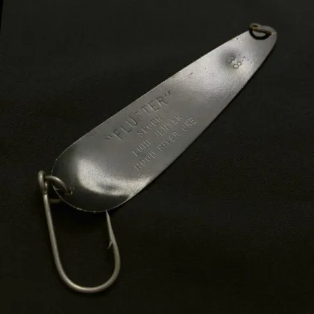 Luhr Jensen Flutter Spoon 38, 10g Noir/Rose, Cuiller Ondulante #23686