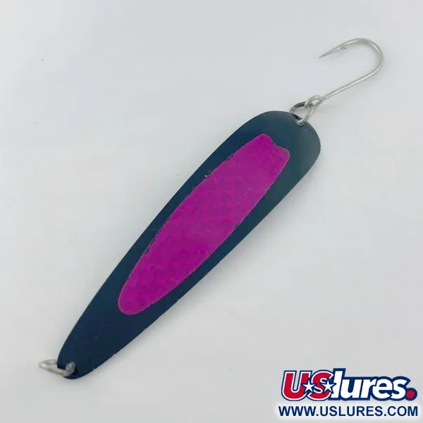 Luhr Jensen Flutter Spoon 38, 10g Noir/Rose, Cuiller Ondulante #23686