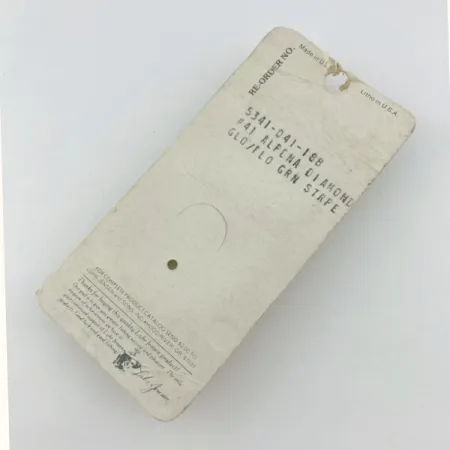 Luhr Jensen Alpena Diamond, 7g, Glo-Flo Green stripe, Cuillère ondulante #23708