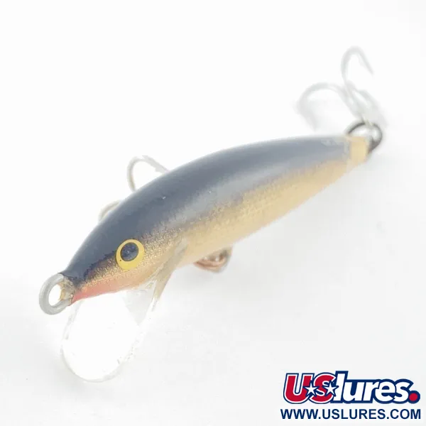 Rapala Original Floater F7, 4g Doré, Poisson Nageur Flottant #23730