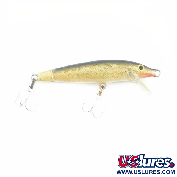 Rapala Original Floater F7, 4g Doré, Poisson Nageur Flottant #23730
