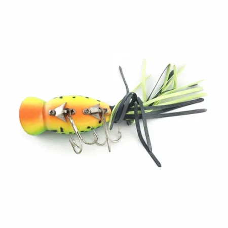 Fred Arbogast Hula Popper, 10g, Vert et Jaune, Popper #23751