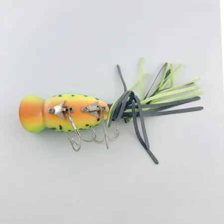 Fred Arbogast Hula Popper, 10g, Vert et Jaune, Popper #23751
