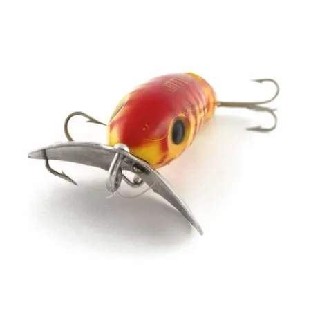 Fred Arbogast Jitterbug Jointed, 10g, Jaune Tigre Rouge, Leurre de Surface #23752