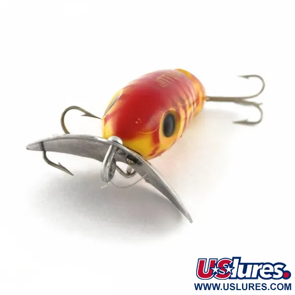 Fred Arbogast Jitterbug Jointed, 10g, Jaune Tigre Rouge, Leurre de Surface #23752