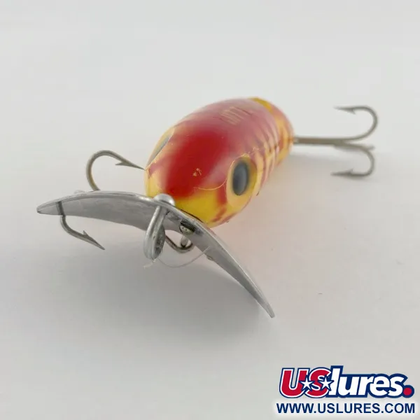 Fred Arbogast Jitterbug Jointed, 10g, Jaune Tigre Rouge, Leurre de Surface #23752