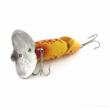Fred Arbogast Jitterbug Jointed, 10g, Jaune Tigre Rouge, Leurre de Surface #23752
