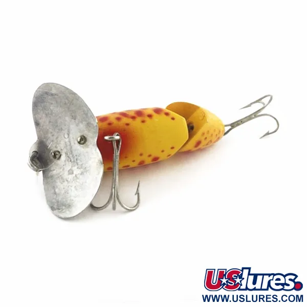 Fred Arbogast Jitterbug Jointed, 10g, Jaune Tigre Rouge, Leurre de Surface #23752