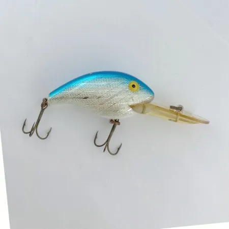 Rebel Deep Maxi R, 28g, Argent/Bleu, Crankbait Grande Profondeur #23759