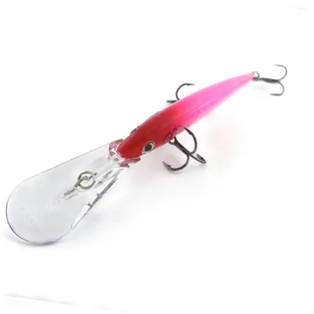 Rapala Down Deep Husky Jerk DHJ12, 14g, Rose/Tête Rouge, Poisson-nageur #23773