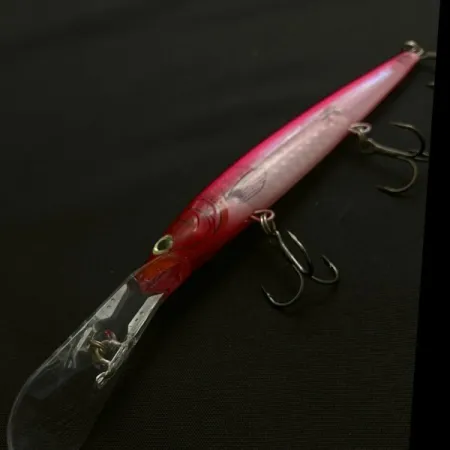 Rapala Down Deep Husky Jerk DHJ12, 14g, Rose/Tête Rouge, Poisson-nageur #23773