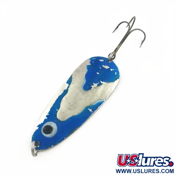 Lindy Gator, Nickel/Bleu, 45g, Cuillère Ondulante #23799