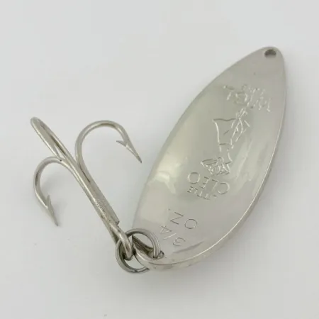 Seneca Little Cleo (Hula Girl), 21g nickel/vert, cuillère ondulante #23830