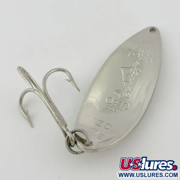 Seneca Little Cleo (Hula Girl), 21g nickel/vert, cuillère ondulante #23830