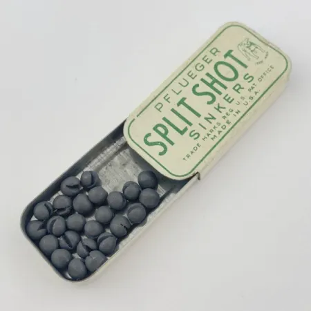 Pflueger Split Shot Sinkers, Plombs Fendus Vintage, Lestage #23834