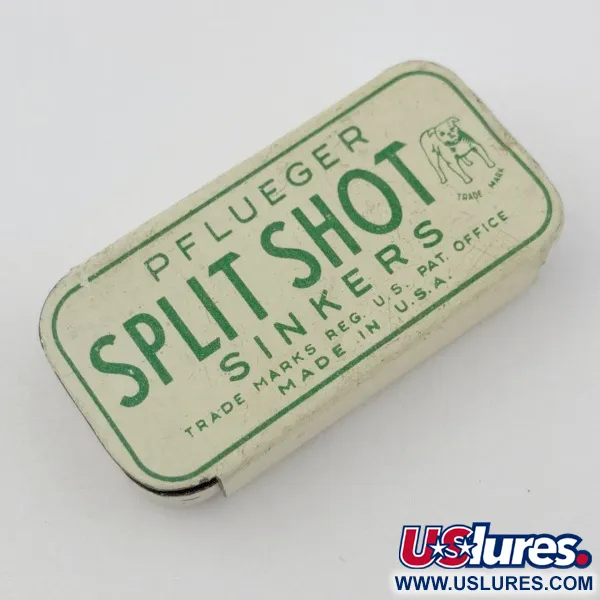 Pflueger Split Shot Sinkers, Plombs Fendus Vintage, Lestage #23834
