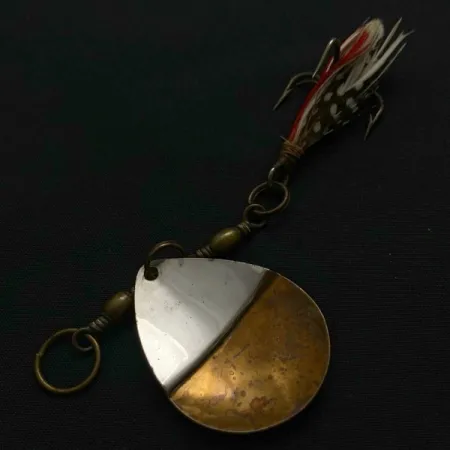 W.T. J. Lowe Lowe's Star Colorado Spinner 4 №5823 (1890S), 7g, nickel/laiton, cuiller tournante #23847