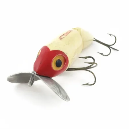 Fred Arbogast Jitterbug Jointed, 14g Tête Rouge, Leurre de Surface #23869