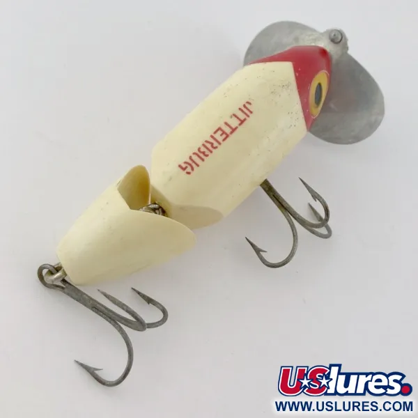 Fred Arbogast Jitterbug Jointed, 14g Tête Rouge, Leurre de Surface #23869