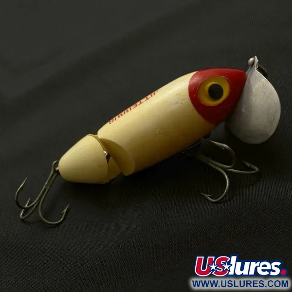 Fred Arbogast Jitterbug Jointed, 14g Tête Rouge, Leurre de Surface #23869