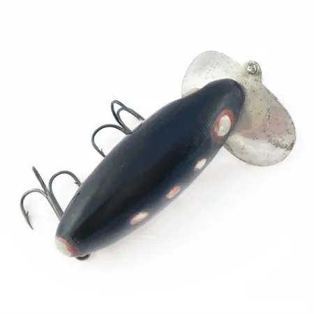 Fred Arbogast Jitterbug Early Bug Eye, Noir, 14g, Leurre de surface #23870