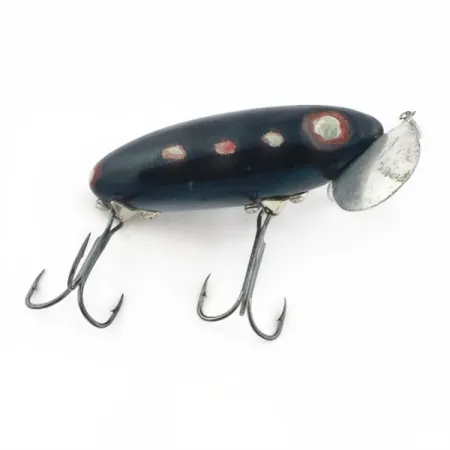 Fred Arbogast Jitterbug Early Bug Eye, Noir, 14g, Leurre de surface #23870