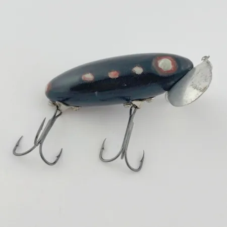 Fred Arbogast Jitterbug Early Bug Eye, Noir, 14g, Leurre de surface #23870