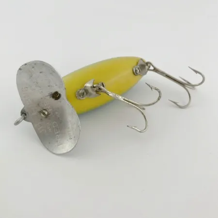 Fred Arbogast Jitterbug Early Bug Eye, 14g, Green Tiger, Crawler de Surface #23902